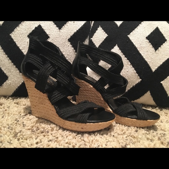 Black Jessica Simpson Wedges - Picture 6 of 8